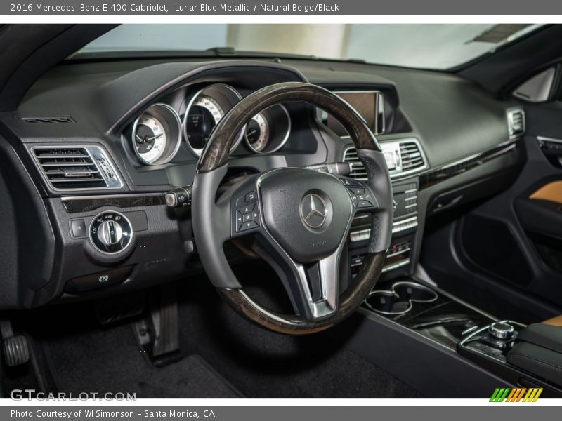 Lunar Blue Metallic / Natural Beige/Black 2016 Mercedes-Benz E 400 Cabriolet