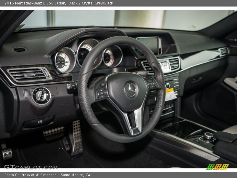 Black / Crystal Grey/Black 2016 Mercedes-Benz E 350 Sedan