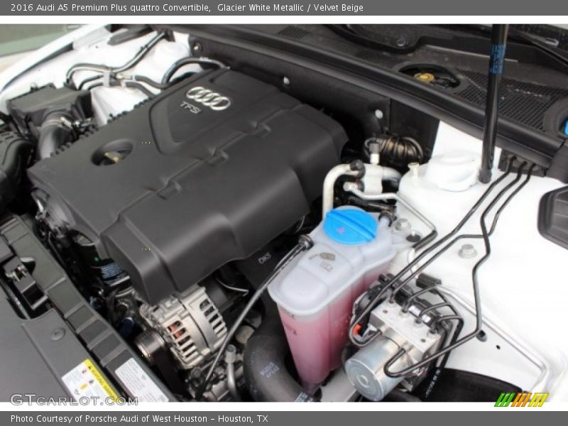  2016 A5 Premium Plus quattro Convertible Engine - 2.0 Liter Turbocharged FSI DOHC 16-Valve VVT 4 Cylinder