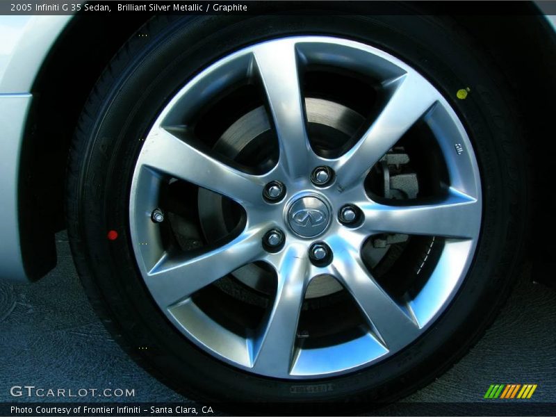 Brilliant Silver Metallic / Graphite 2005 Infiniti G 35 Sedan