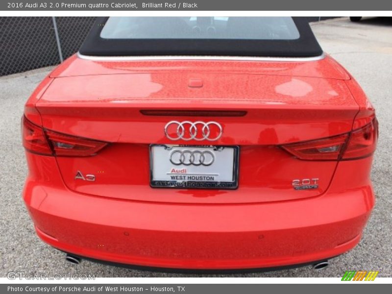 Brilliant Red / Black 2016 Audi A3 2.0 Premium quattro Cabriolet