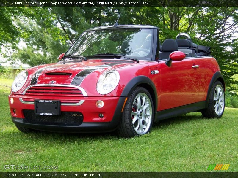 Chili Red / Grey/Carbon Black 2007 Mini Cooper S John Cooper Works Convertible