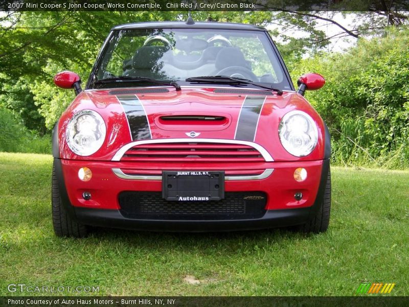 Chili Red / Grey/Carbon Black 2007 Mini Cooper S John Cooper Works Convertible