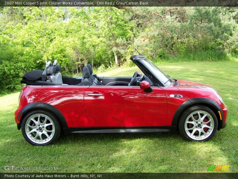 Chili Red / Grey/Carbon Black 2007 Mini Cooper S John Cooper Works Convertible