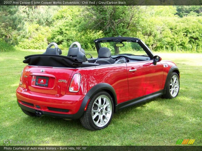 Chili Red / Grey/Carbon Black 2007 Mini Cooper S John Cooper Works Convertible