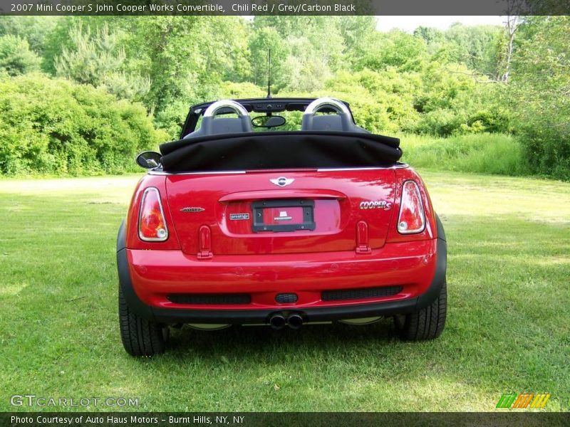 Chili Red / Grey/Carbon Black 2007 Mini Cooper S John Cooper Works Convertible