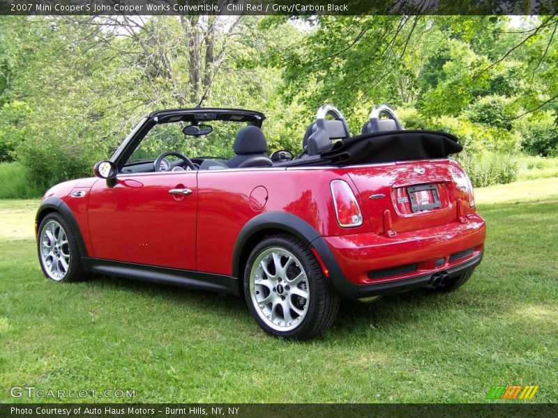 Chili Red / Grey/Carbon Black 2007 Mini Cooper S John Cooper Works Convertible