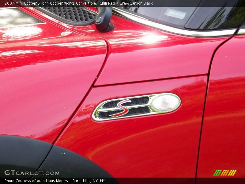 Chili Red / Grey/Carbon Black 2007 Mini Cooper S John Cooper Works Convertible