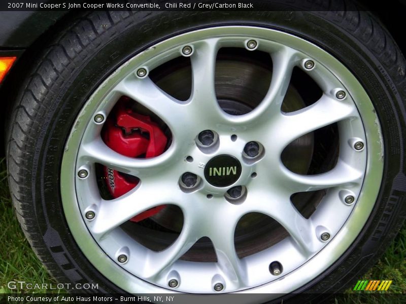 Chili Red / Grey/Carbon Black 2007 Mini Cooper S John Cooper Works Convertible