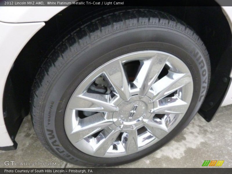 White Platinum Metallic Tri-Coat / Light Camel 2012 Lincoln MKZ AWD