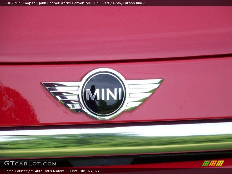 Chili Red / Grey/Carbon Black 2007 Mini Cooper S John Cooper Works Convertible