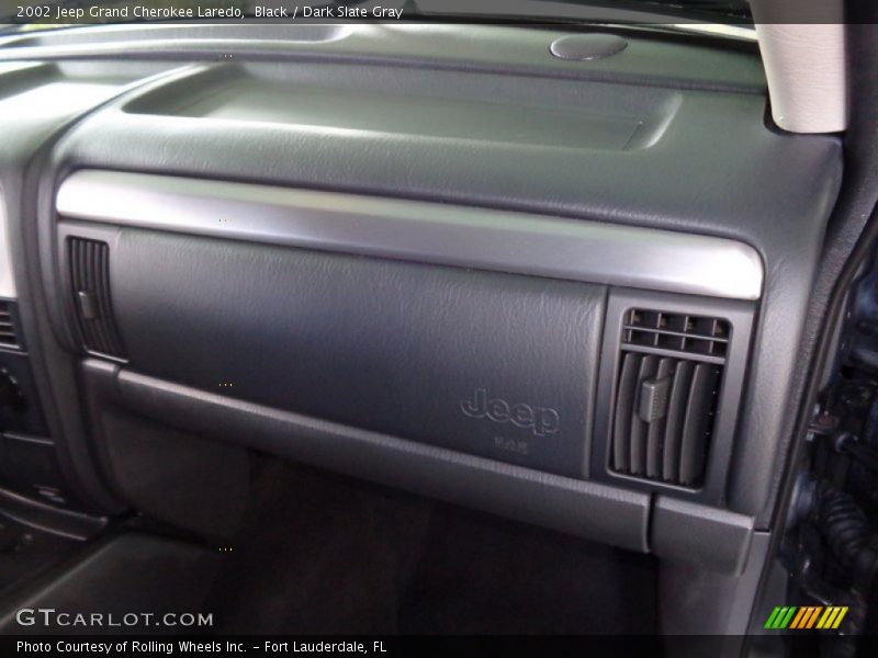 Black / Dark Slate Gray 2002 Jeep Grand Cherokee Laredo
