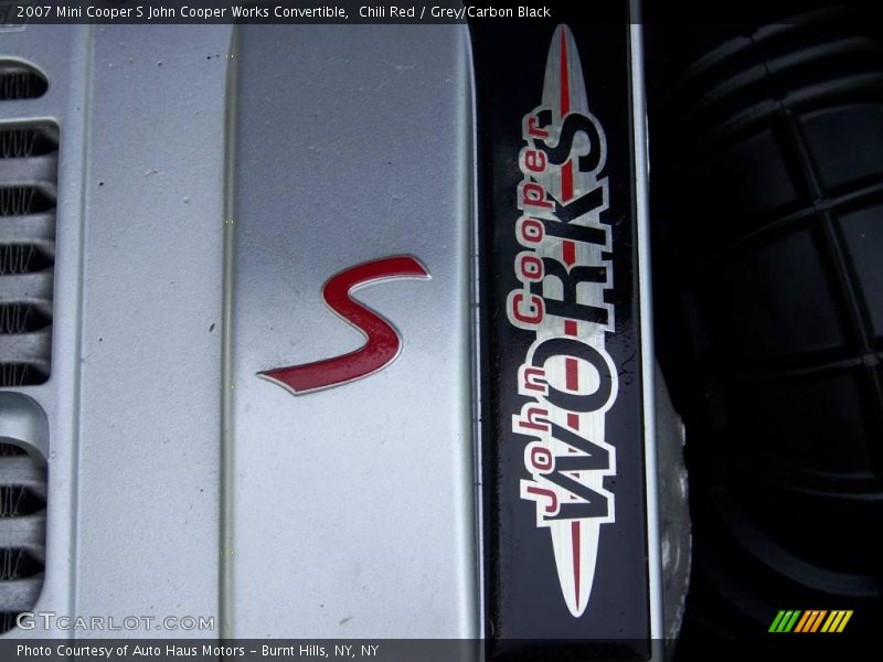 Chili Red / Grey/Carbon Black 2007 Mini Cooper S John Cooper Works Convertible