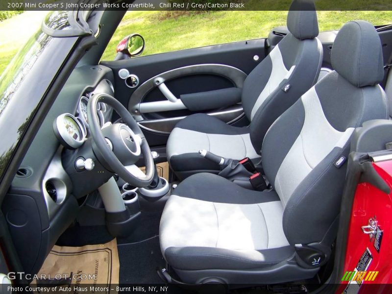 Chili Red / Grey/Carbon Black 2007 Mini Cooper S John Cooper Works Convertible