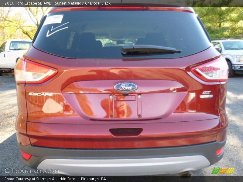 Sunset Metallic / Charcoal Black 2016 Ford Escape SE 4WD