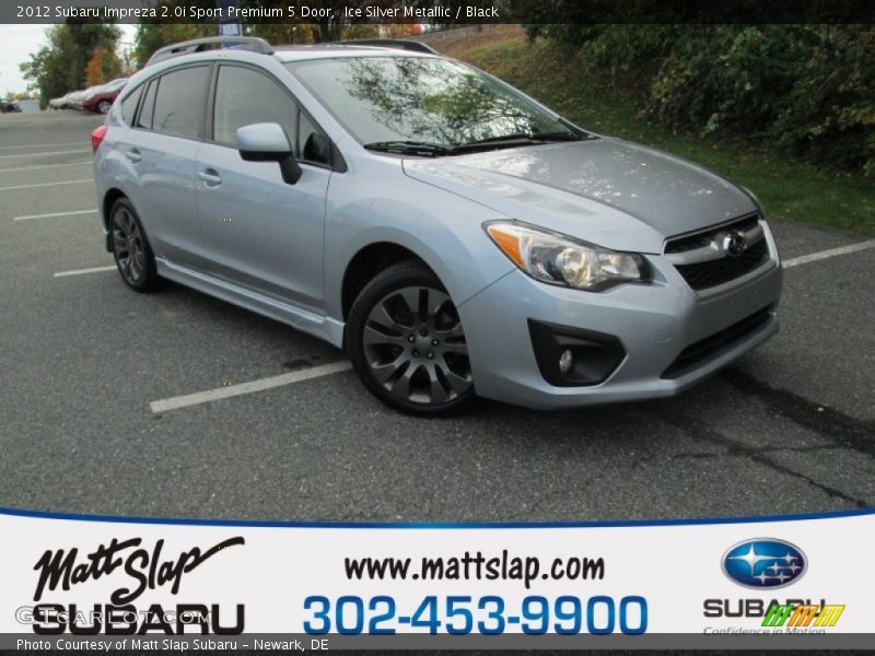 Ice Silver Metallic / Black 2012 Subaru Impreza 2.0i Sport Premium 5 Door