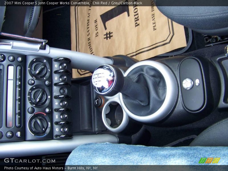 Chili Red / Grey/Carbon Black 2007 Mini Cooper S John Cooper Works Convertible
