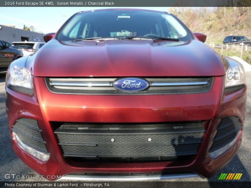 Sunset Metallic / Charcoal Black 2016 Ford Escape SE 4WD