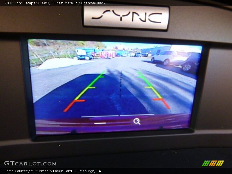 Sunset Metallic / Charcoal Black 2016 Ford Escape SE 4WD