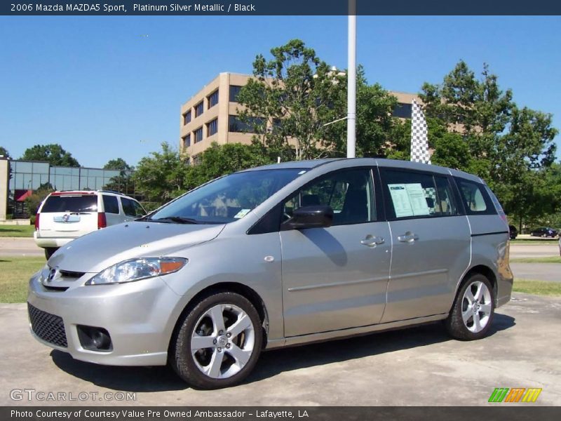 Platinum Silver Metallic / Black 2006 Mazda MAZDA5 Sport