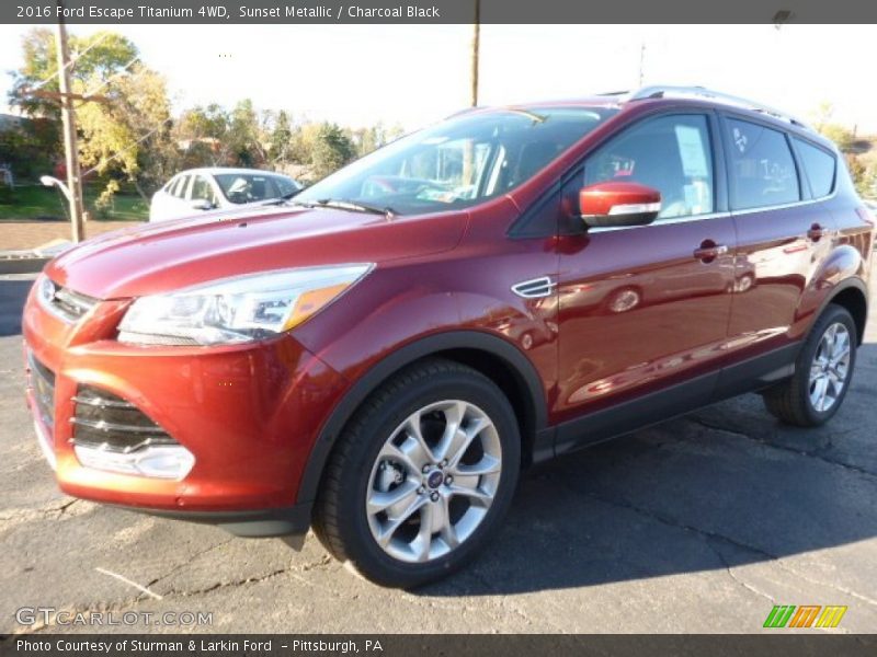 Sunset Metallic / Charcoal Black 2016 Ford Escape Titanium 4WD