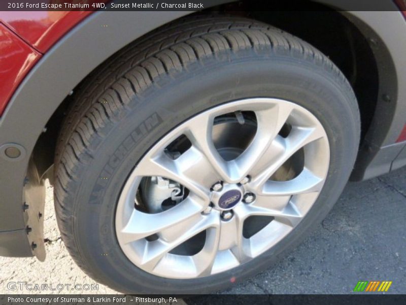 Sunset Metallic / Charcoal Black 2016 Ford Escape Titanium 4WD