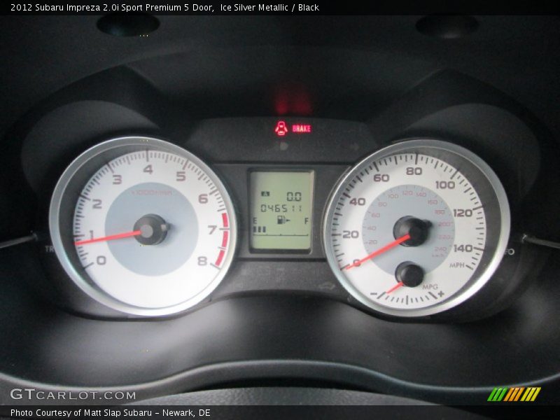 Ice Silver Metallic / Black 2012 Subaru Impreza 2.0i Sport Premium 5 Door