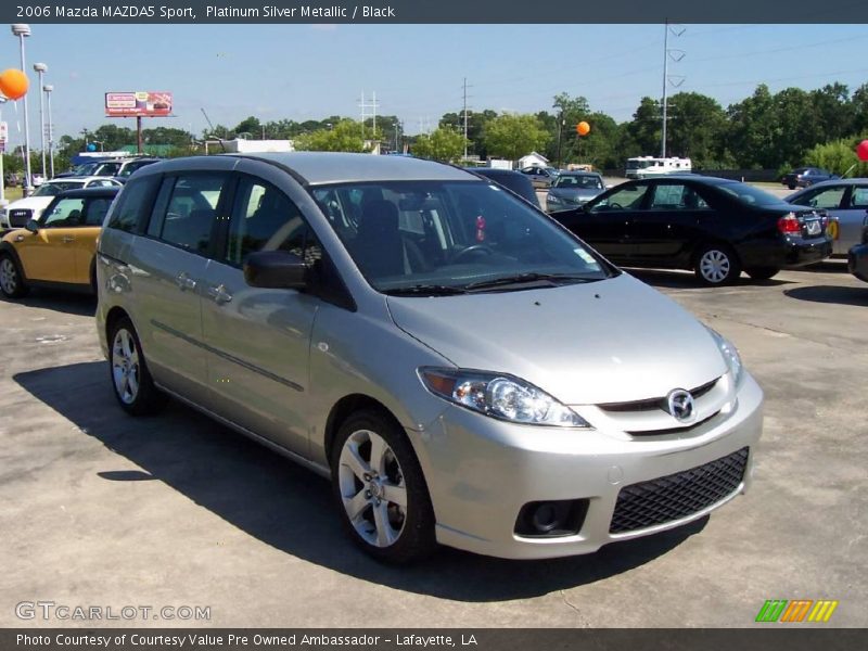 Platinum Silver Metallic / Black 2006 Mazda MAZDA5 Sport