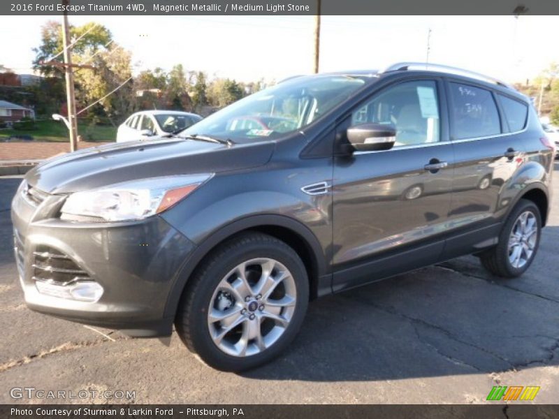 Magnetic Metallic / Medium Light Stone 2016 Ford Escape Titanium 4WD
