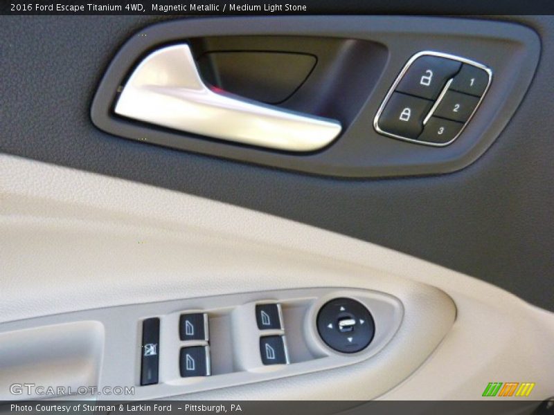 Magnetic Metallic / Medium Light Stone 2016 Ford Escape Titanium 4WD