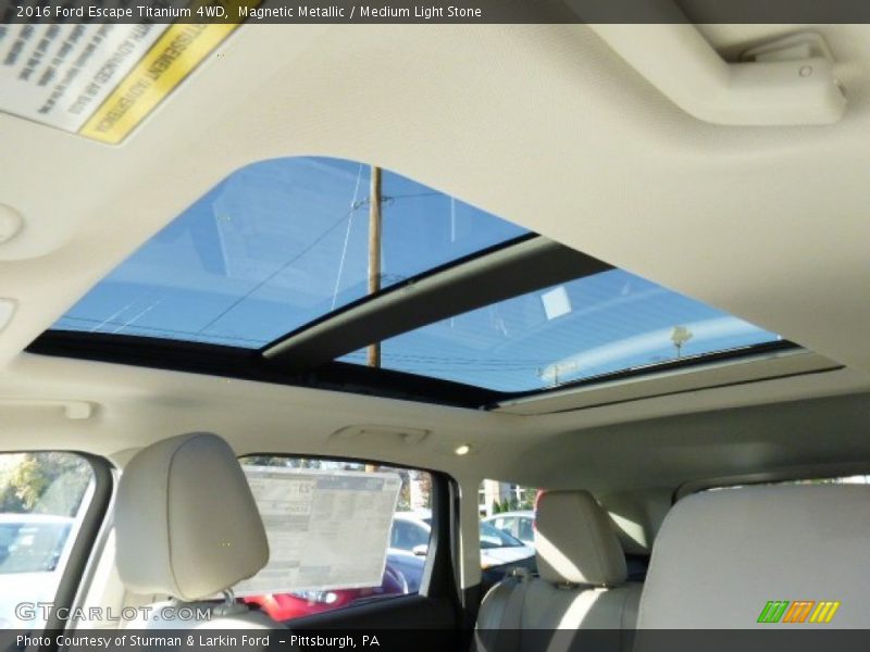 Magnetic Metallic / Medium Light Stone 2016 Ford Escape Titanium 4WD