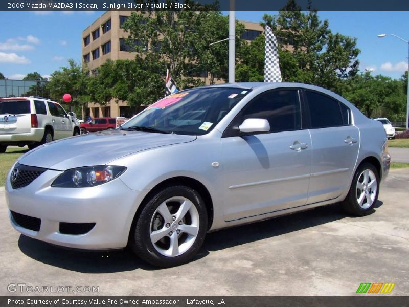 Sunlight Silver Metallic / Black 2006 Mazda MAZDA3 i Sedan