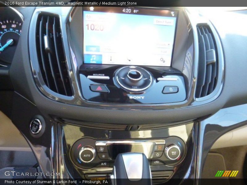 Magnetic Metallic / Medium Light Stone 2016 Ford Escape Titanium 4WD