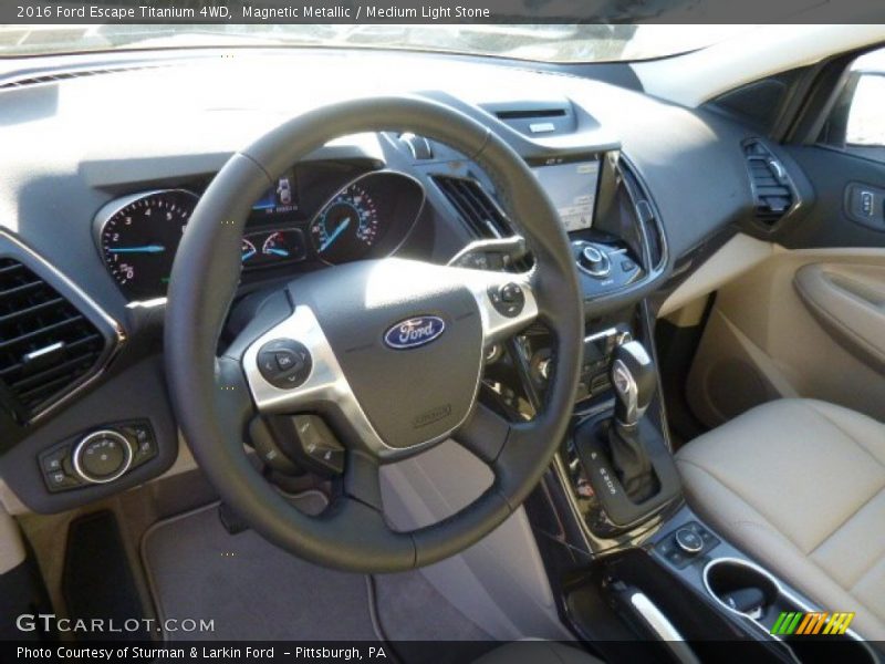 Magnetic Metallic / Medium Light Stone 2016 Ford Escape Titanium 4WD