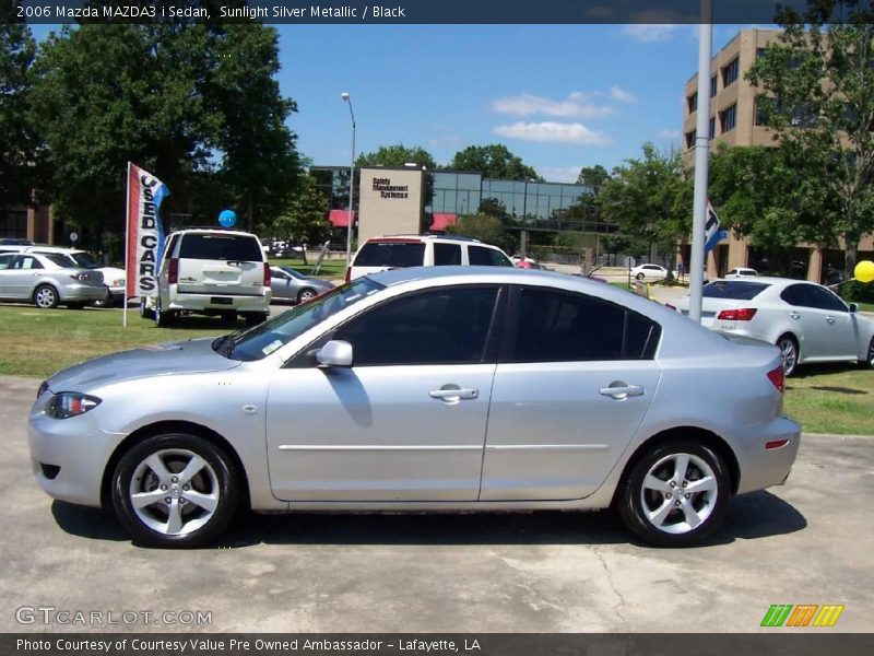 Sunlight Silver Metallic / Black 2006 Mazda MAZDA3 i Sedan