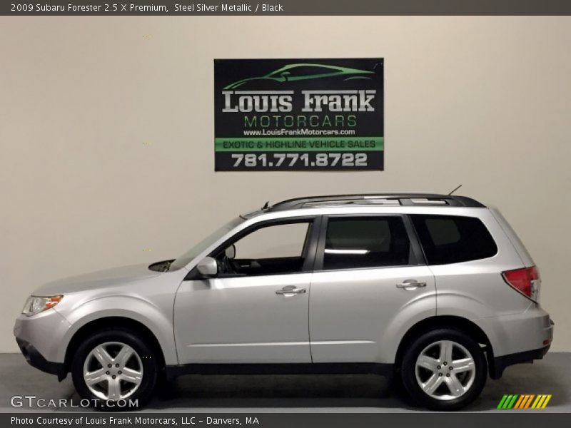 Steel Silver Metallic / Black 2009 Subaru Forester 2.5 X Premium