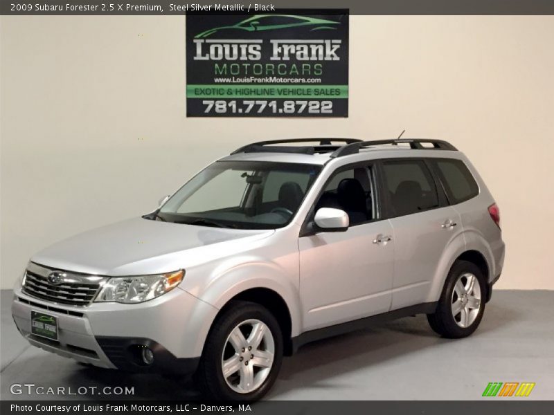 Steel Silver Metallic / Black 2009 Subaru Forester 2.5 X Premium