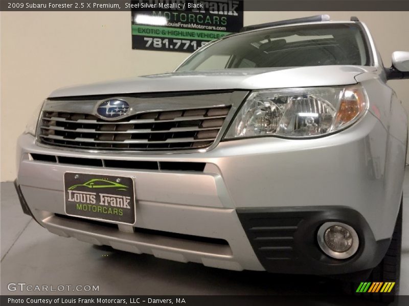 Steel Silver Metallic / Black 2009 Subaru Forester 2.5 X Premium