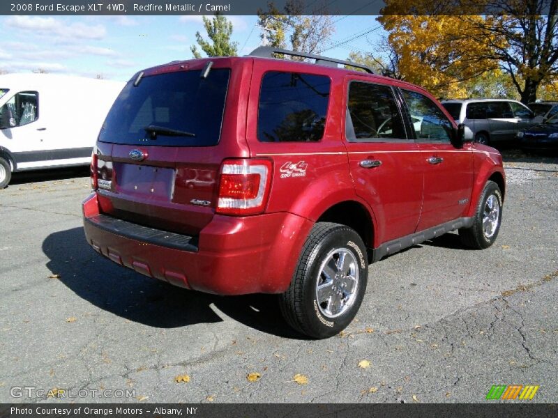 Redfire Metallic / Camel 2008 Ford Escape XLT 4WD