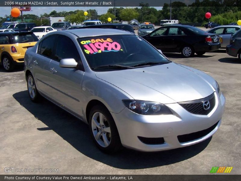 Sunlight Silver Metallic / Black 2006 Mazda MAZDA3 i Sedan