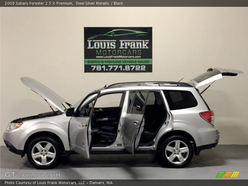 Steel Silver Metallic / Black 2009 Subaru Forester 2.5 X Premium