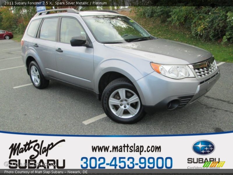 Spark Silver Metallic / Platinum 2011 Subaru Forester 2.5 X