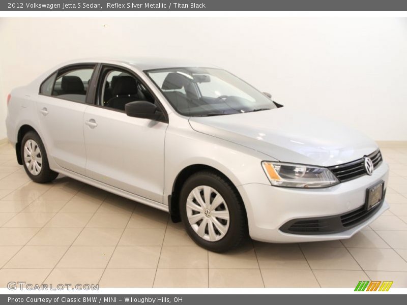 Reflex Silver Metallic / Titan Black 2012 Volkswagen Jetta S Sedan