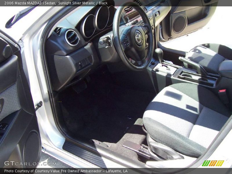 Sunlight Silver Metallic / Black 2006 Mazda MAZDA3 i Sedan