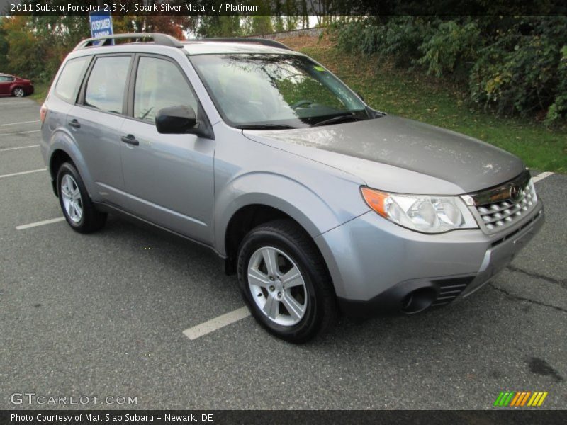 Front 3/4 View of 2011 Forester 2.5 X