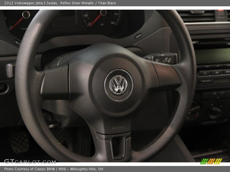 Reflex Silver Metallic / Titan Black 2012 Volkswagen Jetta S Sedan