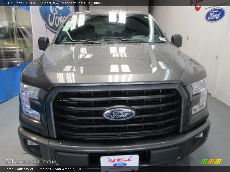 Magnetic Metallic / Black 2015 Ford F150 XLT SuperCrew