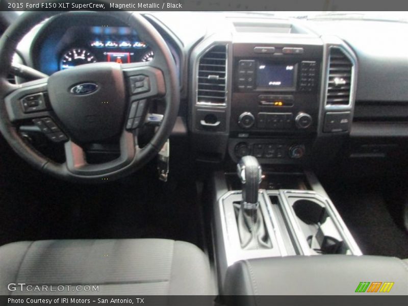 Magnetic Metallic / Black 2015 Ford F150 XLT SuperCrew