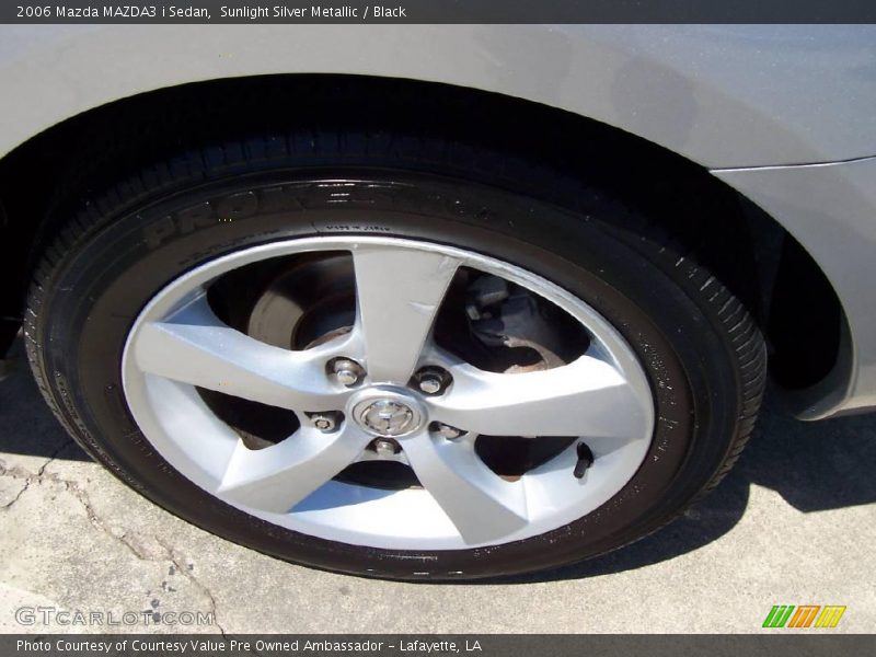 Sunlight Silver Metallic / Black 2006 Mazda MAZDA3 i Sedan