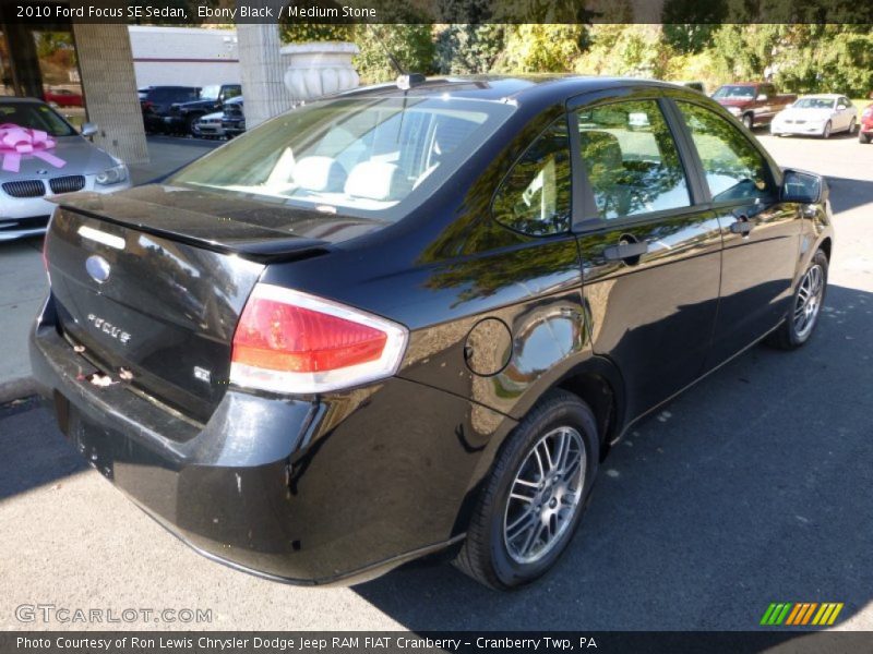 Ebony Black / Medium Stone 2010 Ford Focus SE Sedan